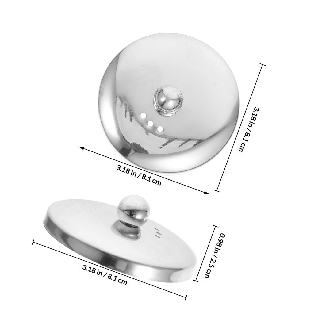 8.1 Cm Stainless Steel Tea Strainer Lid Replacement for Teapot Kettle Cup Fine Filter Brew Infuser Kitchen Accessory
