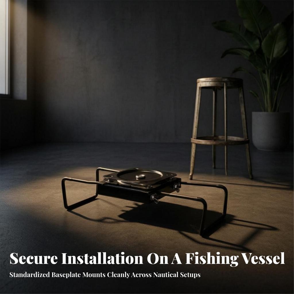 Swivel Seat Bracket with Adjustment Rods Heavy-Duty Mount 360-Degree