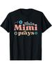 This Mimi Prays Retro Graphic Tee Soft Cotton Casual Crew Neck TShirt for Adults