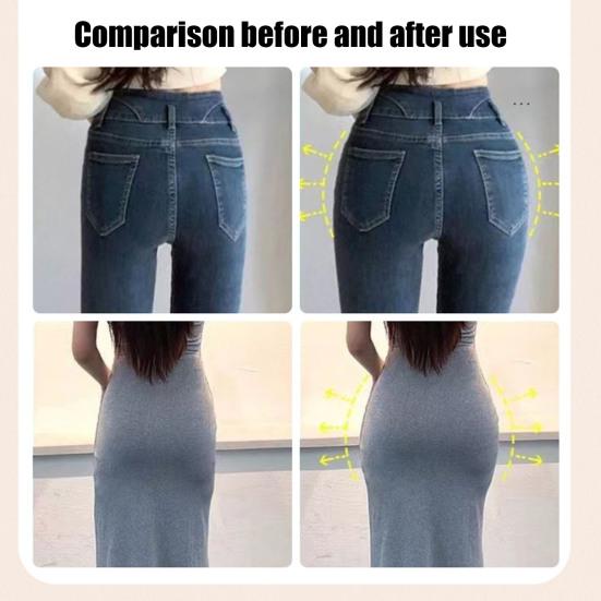 1 Pair Silicone Hip Pads Self-adhesive Invisible Hip Enhancer Shapewear Reusable Washable Women Butt Cushion Hip Dip Filler Corrector