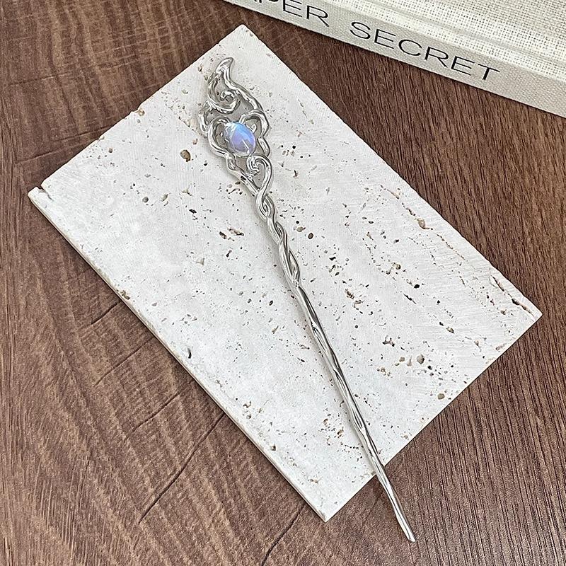Traditional Sandalwood Hairpin for Chinese Cheongsam & Hanfu Updo