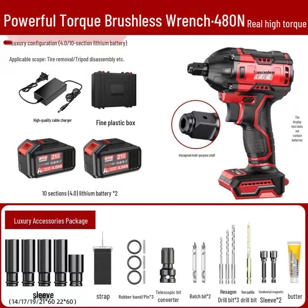 High Torque Brushless Electric Impact Wrench for Ironworkers and Carpenters