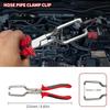 Draht Schlauchschellenzange Set Lange Reichweite Kraftstoff Öl Wasser Schlauch Autowerkzeuge, Schlauchschellenzange für Kraftstoff-, Öl- und Wasserschläuche, Rot
