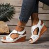 Fashion Women's Sandals Fashion Wedges Heels Sandals Summer Shoes 2025 New High Heeled Sandals Summer Elegant Footwear Female