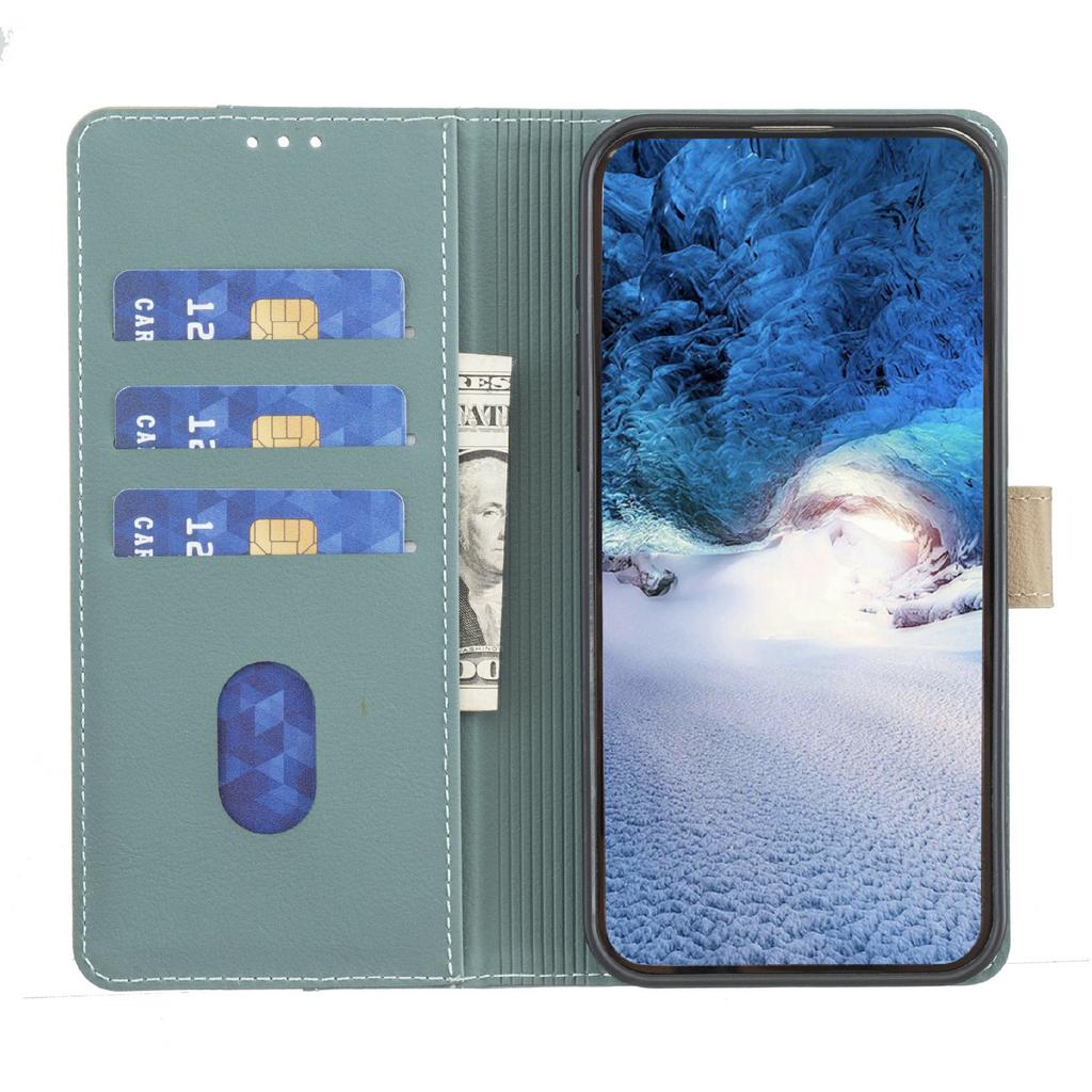 BINFEN COLOR BF33 Leather Case For Samsung Galaxy A52s 5G/A52 5G/A52 4G Splicing Color RFID Blocking Wallet Stand Phone Cover