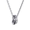 Lion Heart Necklace Limited Edition LH-1 Logo Double Ring Surgical Stainless Steel (Metal Allergy Compatible)