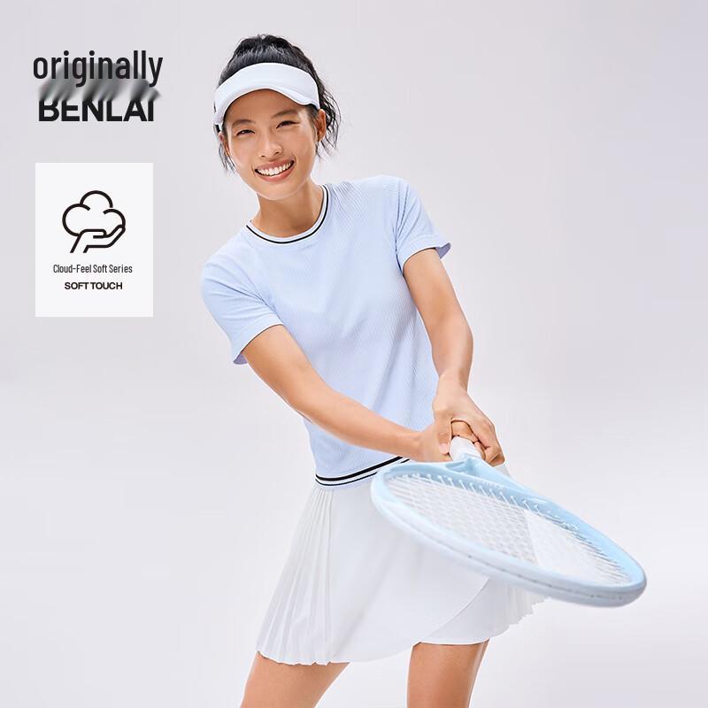 Benlai Women s Cloud-Soft Round Neck Short Sleeve T-Shirt BNT450004 M