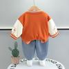 2025 Spring Trendy Infant Boys' Bear Baseball Uniform 3-Piece Set