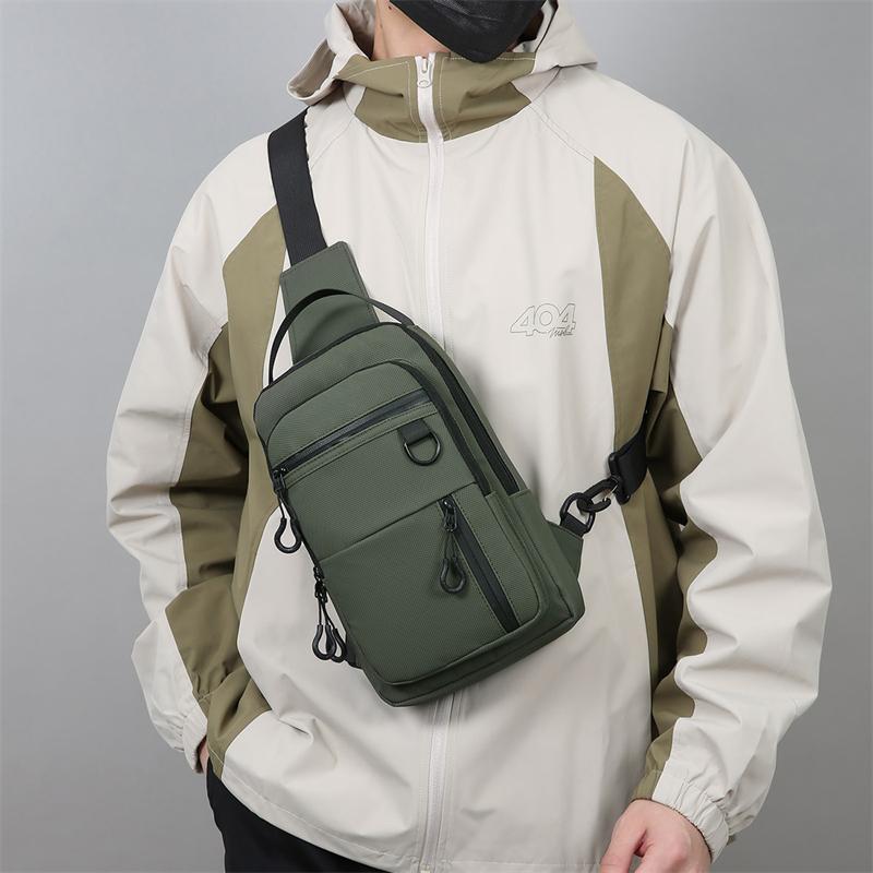 Men's Chest Bag Large Capacity Business Travel Crossbody Bag