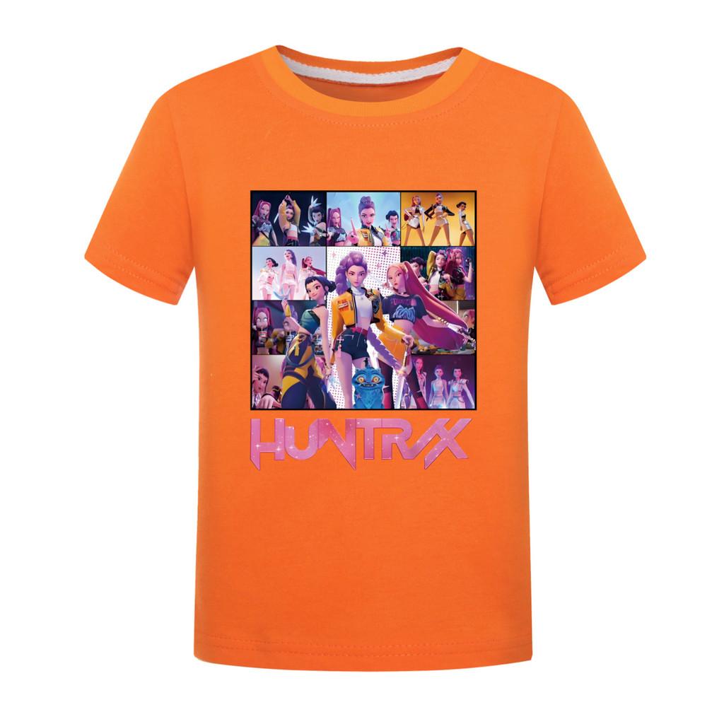 

5000 Kids Girls Boys Rumi Mira Zoey Print Casual Cotton Short Sleeves T-Shirt 170cm помаранчевий