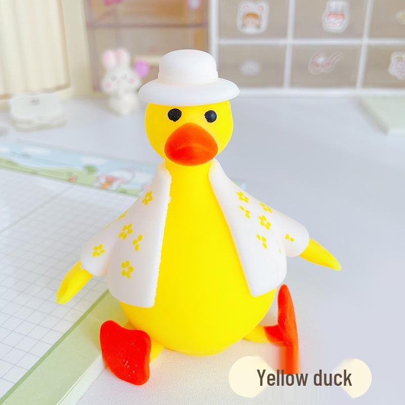 Internet Celebrity Duck Squeeze Toy - Cartoon Animal Stress Relief & Novelty Gift