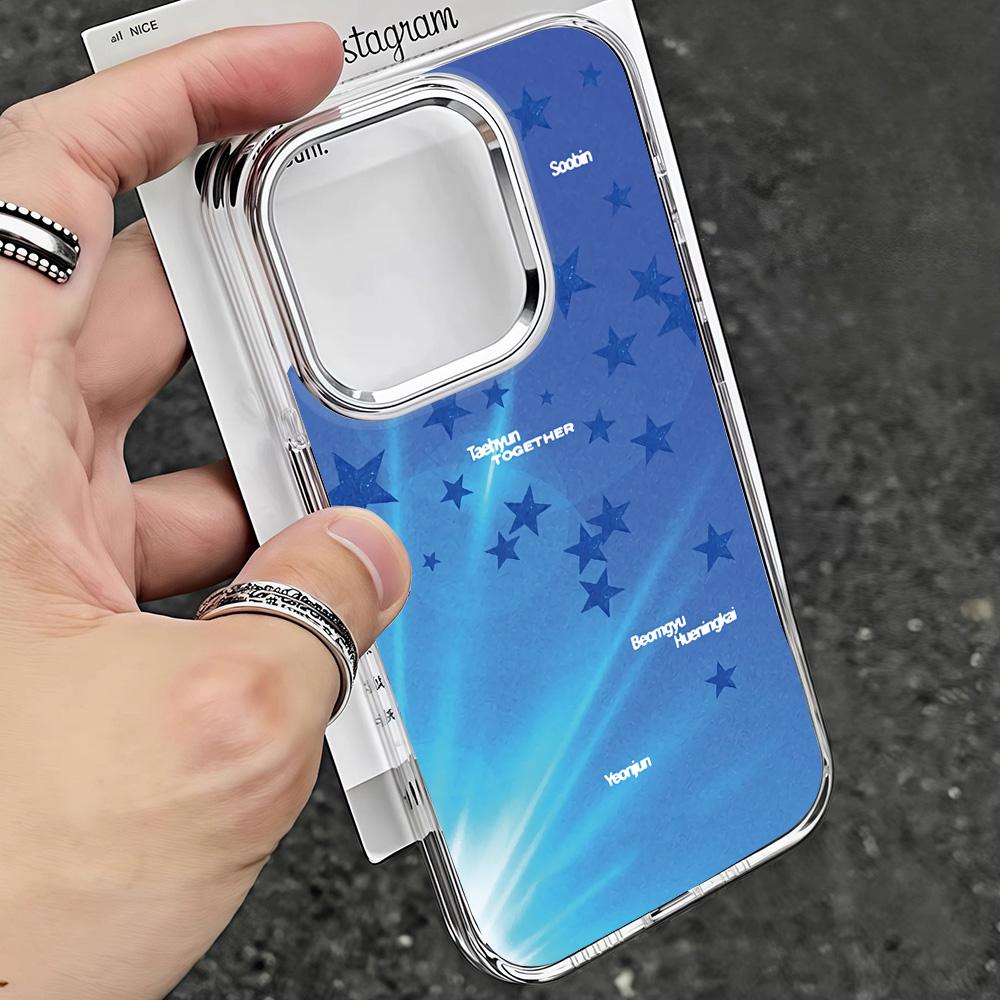 Korean Hot T-TXT Star Phone Case For Samsung Galaxy S25 S24 S23 S22 S21 S20 Note20 FE Ultra Edge Plus 4G 5G Transparent Cover