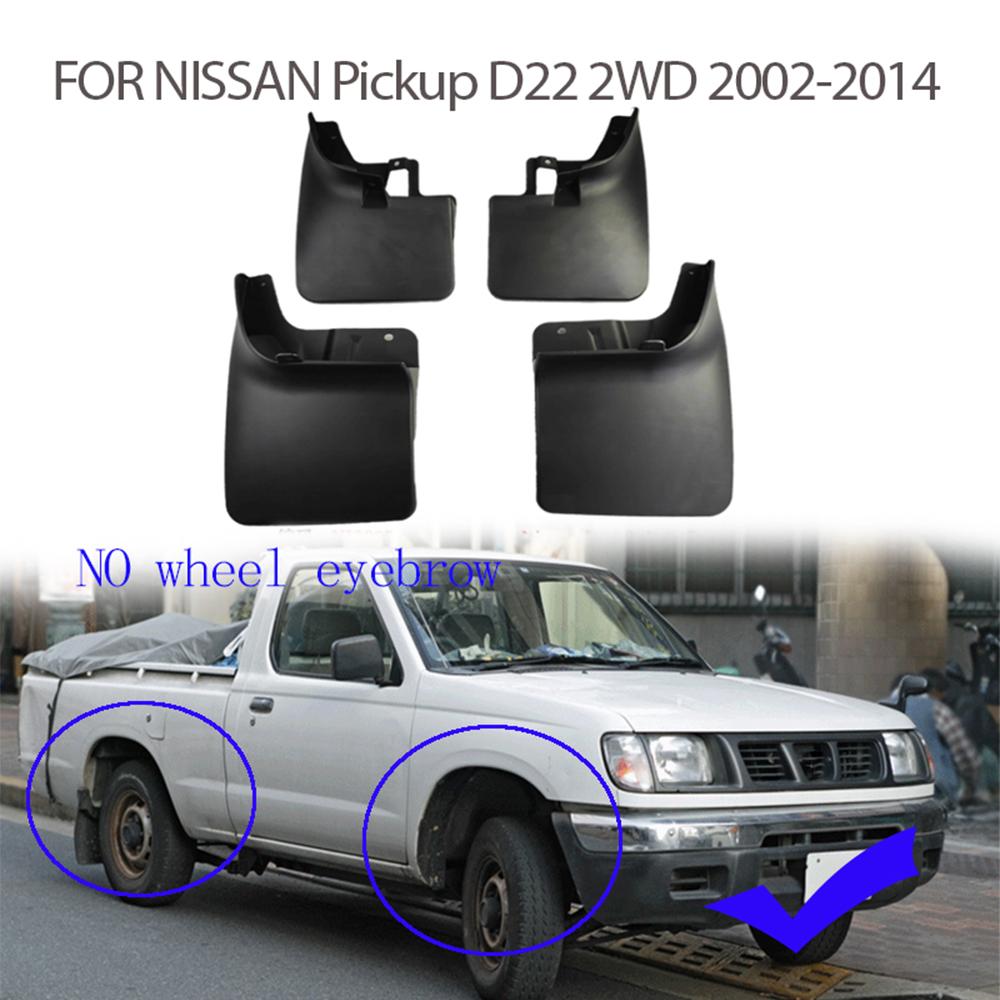 FOR Nissan Navara D22 Piuck NP300 4WD 2WD Mud Flaps Guard Splash Mudguard Fender Mudflaps Car Accessories 4pcs 2002-2014 2wd
