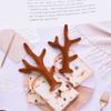 50pcs Christmas Theme Clips Cute Red Brown Reindeer Deer Horn Hair pins Pins Kids and adult New Year Party Head Ornament