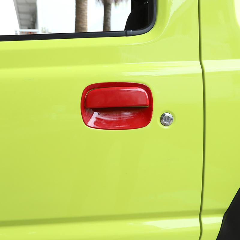 Klika dveří zavazadlového prostoru Klika dveří Dekorace Kryt Samolepky Vhodné pro Suzuki Jimny 2019 až ABS Exteriérové ​​doplňky