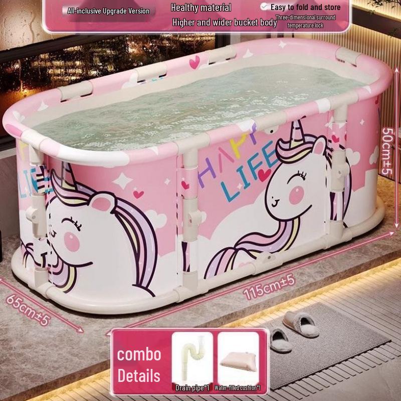 Portable Foldable Bathtub: Adult & Child Indoor Bath Basin