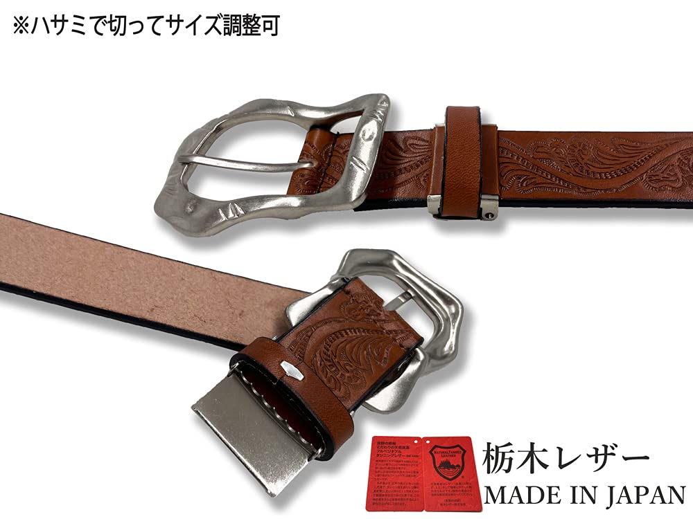 WING LEATHER Tochigi Leather 6 Genuine Horseshoe Made in Size Dark Brown Belt, Colors, Horseshoe-Shaped Buckle, Leather, Japan, Casual, 35mm, L,