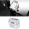 Copertura Pompa Freno Posteriore in Alluminio per Moto Harley 2018-2025 Softail Street Bob Breakout Low Rider Fat Boy (Cromo)
