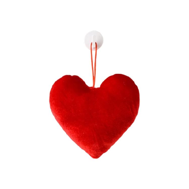 Soft Stuffed Heart Ornament Red Heart Shape Pendant Valentine s Day Decoration For Wedding Valentine s Day Celebration Heart 15cm