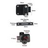Showcase Cabinet Lock Replacement Sliding Door Spare Parts 2x Key Accessories Black Cabinet Display Glass Door
