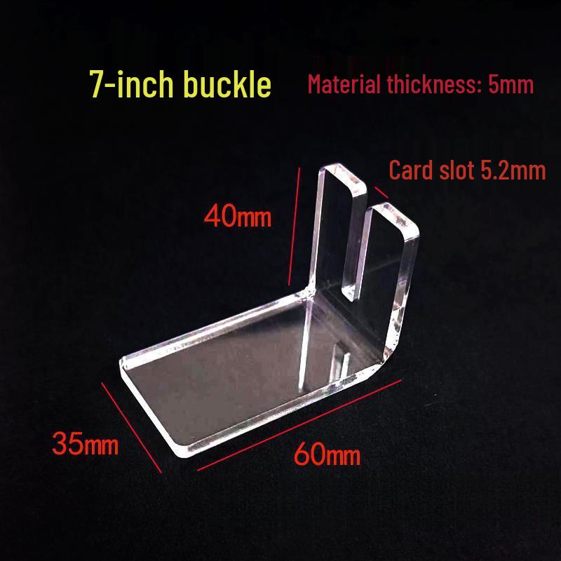 Acrylic Magnetic Clip for Signs - Transparent Plastic Snap Holder for Shelves