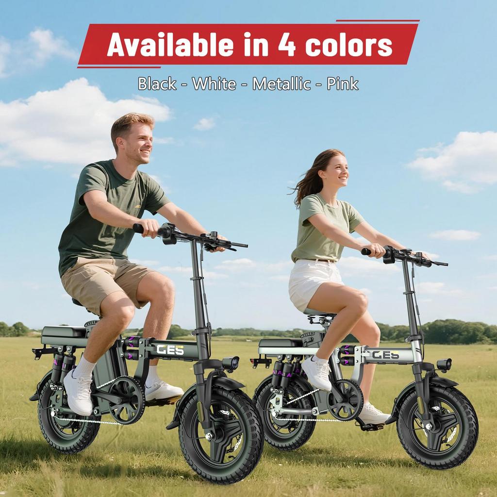TOOFLY GE5 Adult Electric Bike 25KM/H 500W Motor 48V15Ah Battery City Commuting E-Bike 14'' Tire Foldable Adults Electric Bicycle