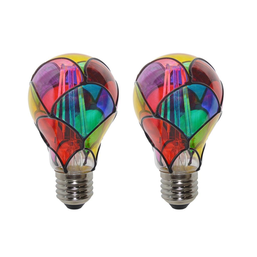 Unique Decor Piece: Hand-painted Bulb Becomes A One-of-a-kind Decorative 2PC