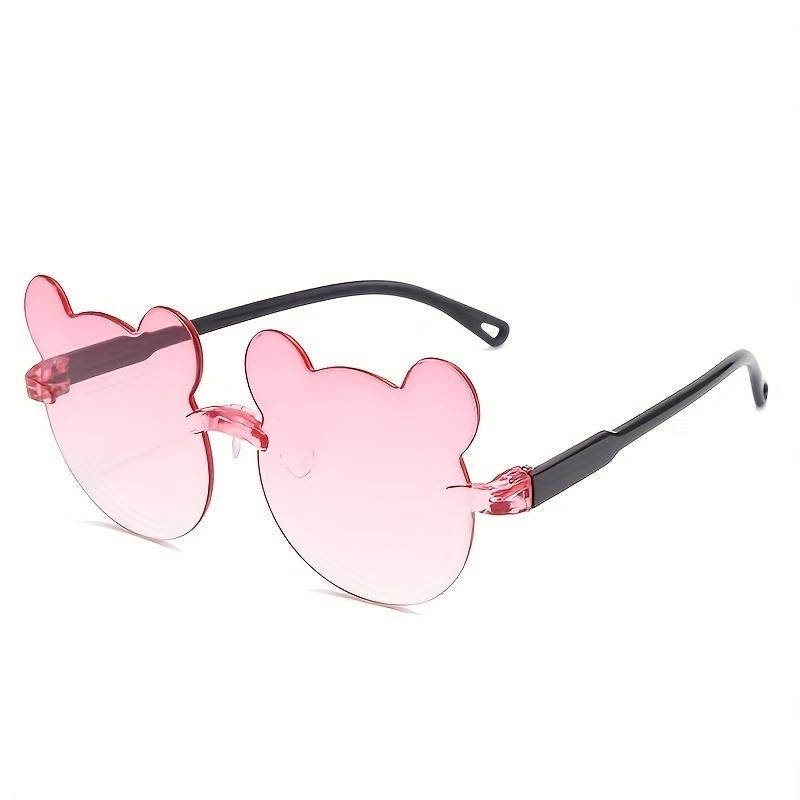 6/4 Cute Box and Bear Ear Cat Eye Shaped Fashionable Activity Glasses Suitable for Pool Parties Birthday Gifts