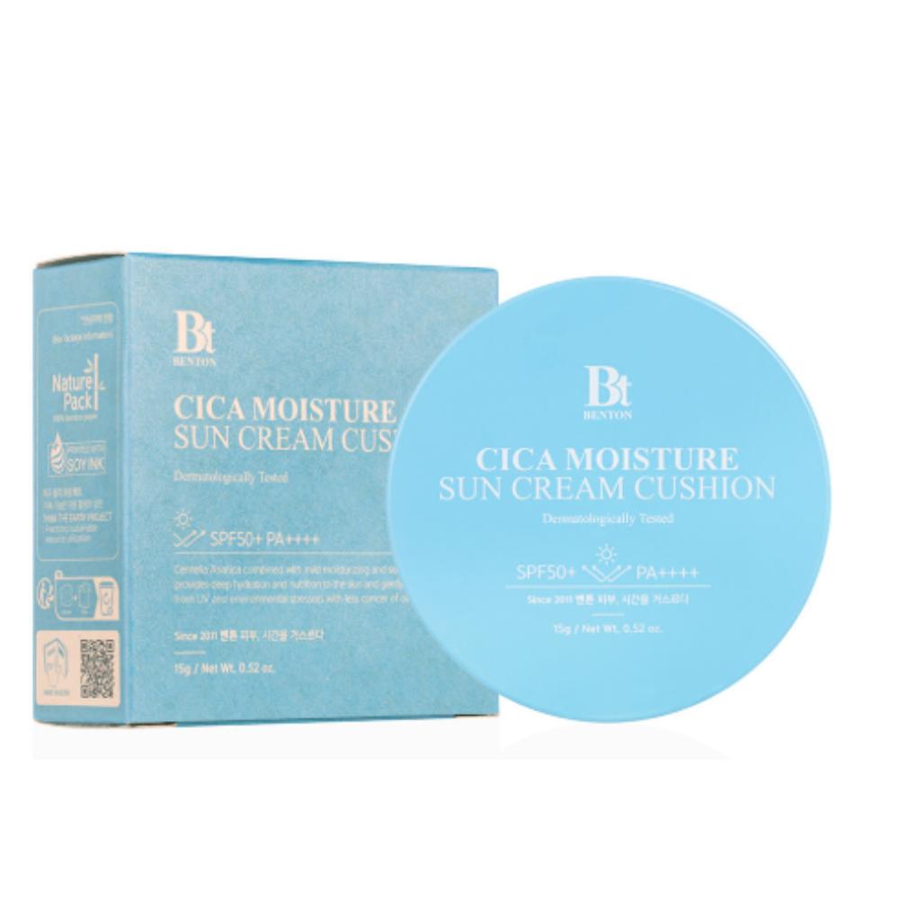 Benton Cica Moisture Sun Cushion 15г SPF50+ PA++++ – Охлаждающая защита от солнца