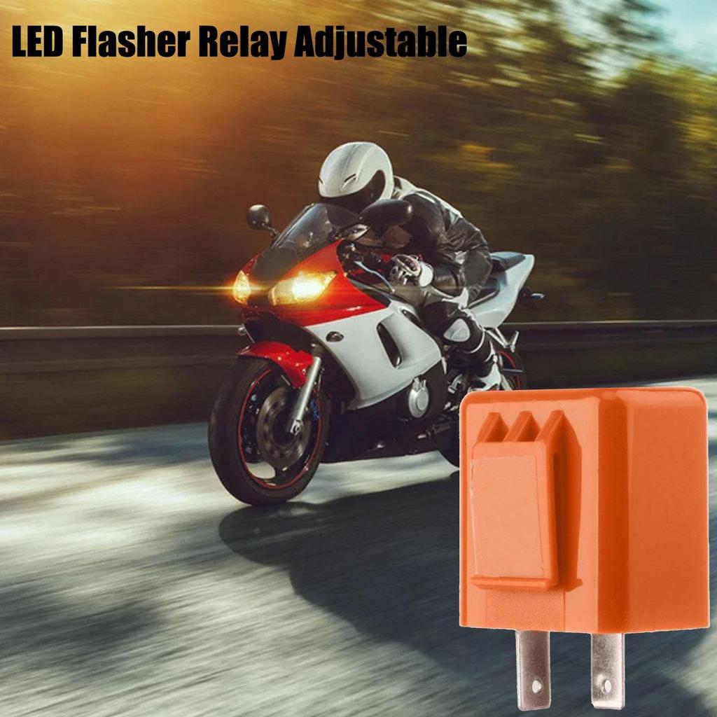 2 Pin LED Flasher Relay - Adjustable Indicator Relay | Motorcycle LED Turn