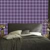 Purple and Plum Checkered Wallpaper for Living Room and Bedroom 50x1000