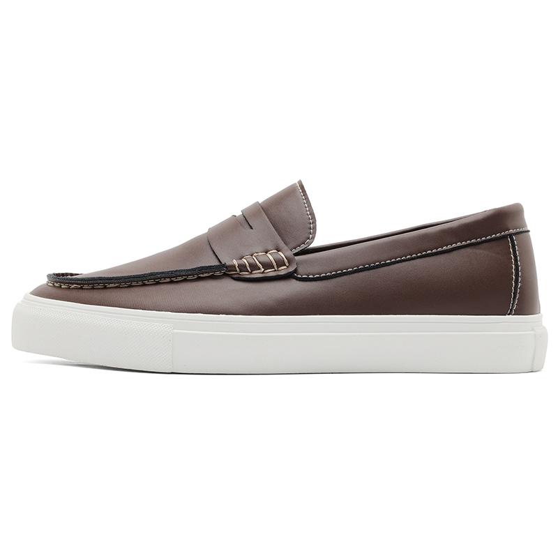 Mens Embossed Leather Penny Loafers British