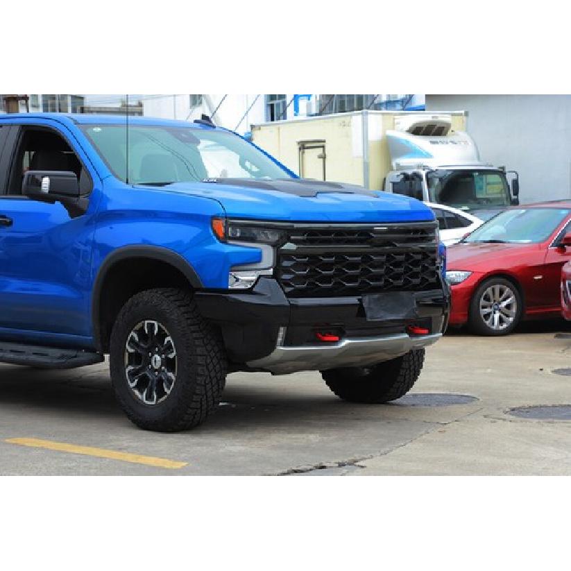 2x Chrome Front Bumper Grill Side Cover Trims Kit For + Chevy Silverado 1500