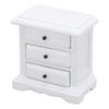 1:12 Scale   Night Stand Birch Wood 3 Drawers    Ature   Bedside Table for Home Decor
