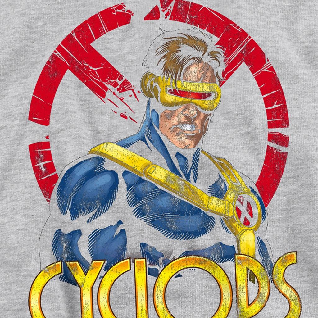 X-Men Childrens/Kids Cyclops Logo Heather Pull Over Hoodie