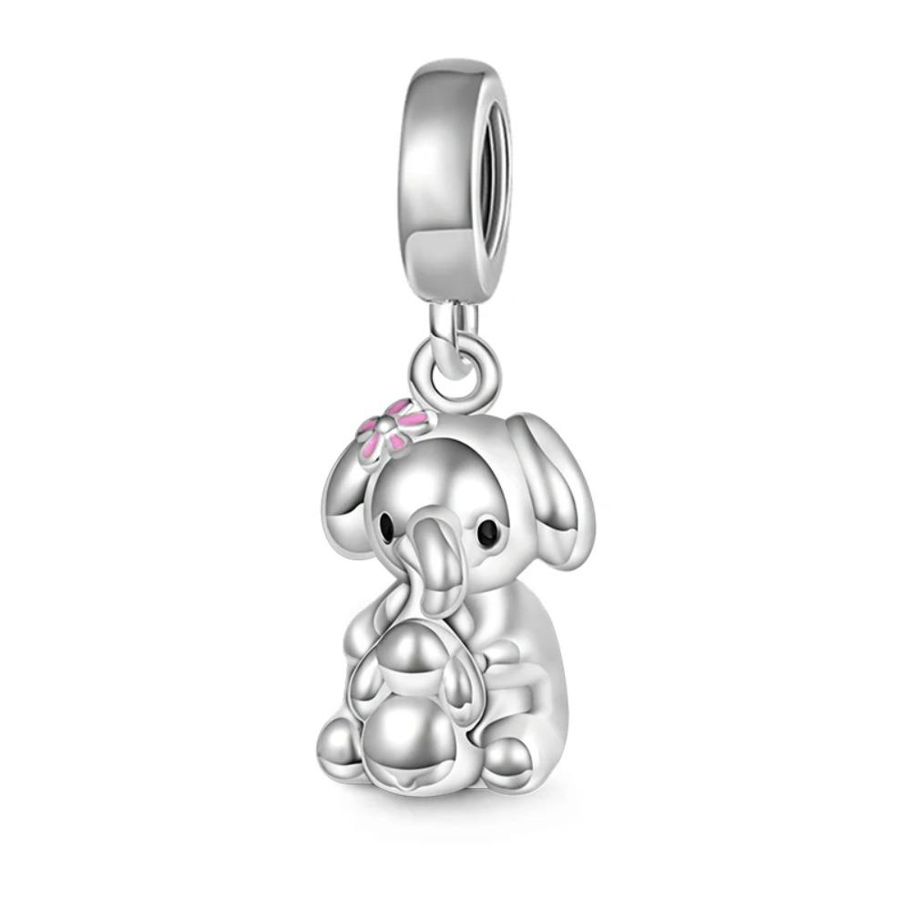 925 Silver Squirrel Fox Lion Rabbit Charm Beads DIY Bracelet Women Fashion Jewelry Gift
