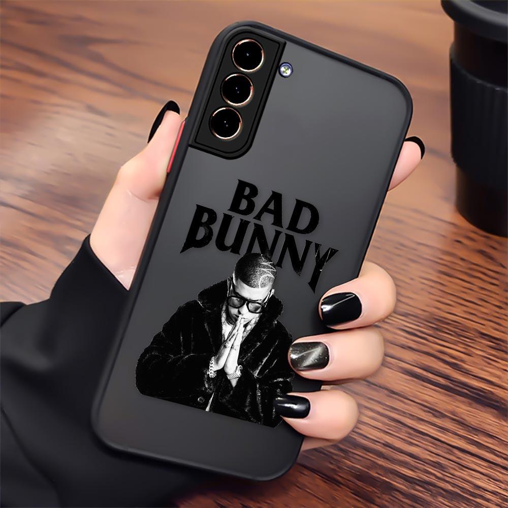 Bad Bunny S24 5G Case For Samsung S20 S21 FE S22 S23 S24 Ultra Cases Bunny Logo Funda Galaxy S23 Plus Matte Back Cover X 100pre