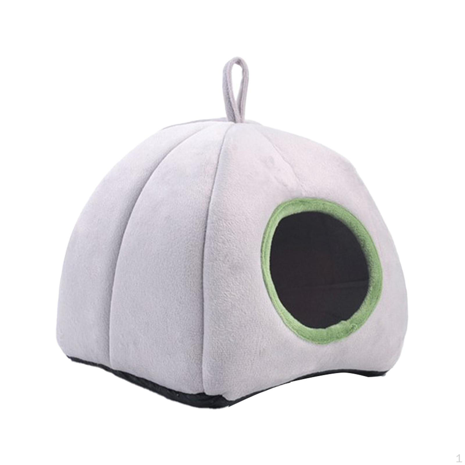 

Гнездо для хомяка для мелких животных, моющаяся палатка-убежище для морской свинки серый