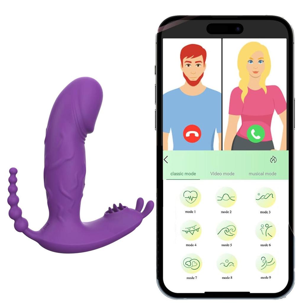 Wearable Sex Toy Vibrator Dildo 3 In 1 Panties Masturbator G Spot Clitoris Stimulator Massager for Women Couples Adults 18