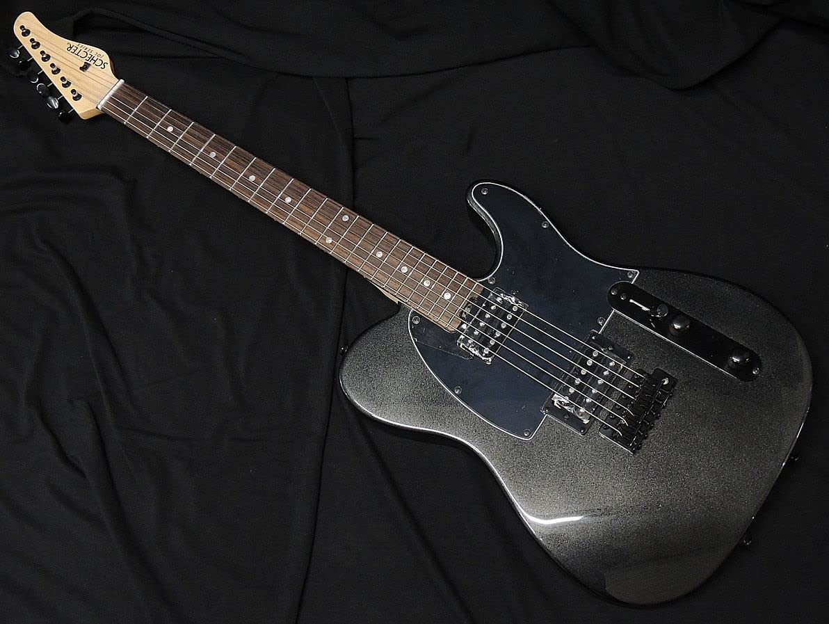 

SCHECTER OL-PT-2H-VTR BKM R Schecter Telecaster Type Electric Guitar with HumbuckerTremolo Bridge Black Metallic