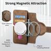 För Magsafe Flip Läderfodral för POCO X7 Pro Avtagbar Magnetisk Plånbok Korthållare Telefonfodral för POCO X7 X7Pro