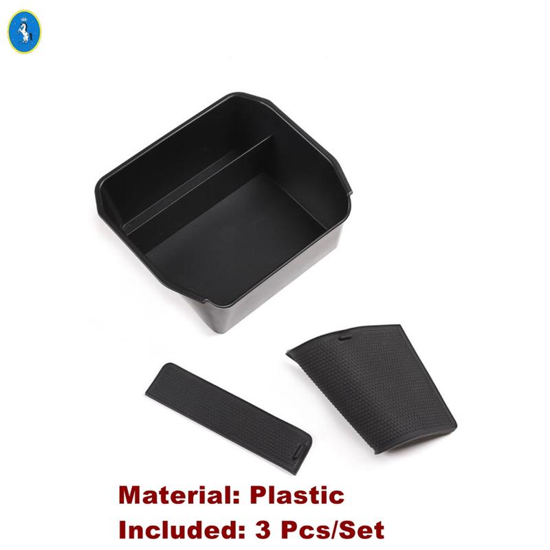 Car Interior Central Armrest / Control Container Storage Grid Box Tray Accessories Fit For Land Rover Defender 110  -