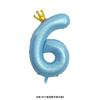 42-Inch Large Pink Crown Aluminum Film Digital Balloon Children'S 1St Birthday Party Decoration Photo Props