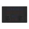 Indian Standard 12-Gang Smart WiFi Wall Light Switch Touch Panel Supports Alexa Google Assistant 16A 240V 234x152mm Size for Tuy