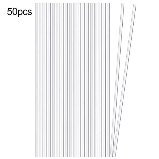 50 Sticks Acrylic Plant Stakes Flexible Durable Enhance Growth Stretchable Stable Plant Support Garden Plant Support