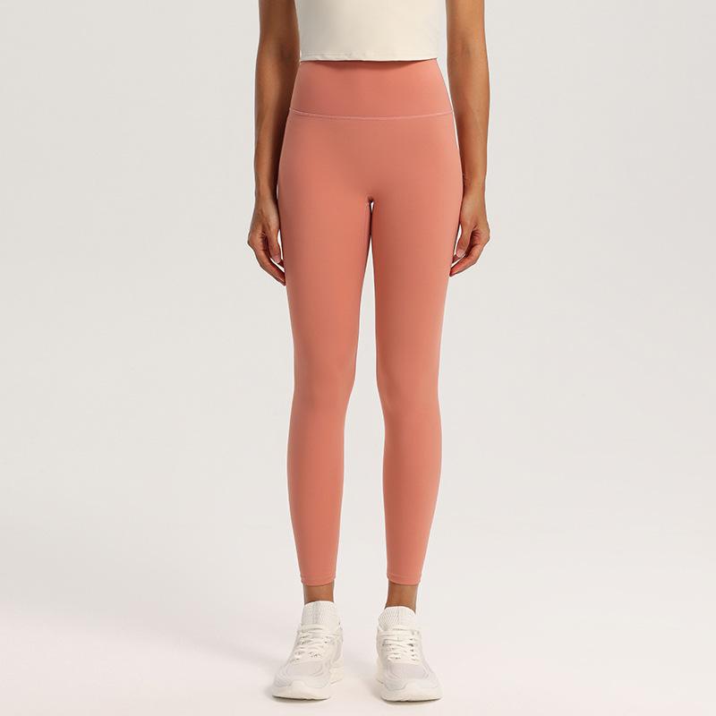 Seamless Solid Casual Slim Fit Yoga Leggings Pants Women High Waist Sports Tight Yoga Pants Women Push Up Running Training Fitness Legging Pants 25579