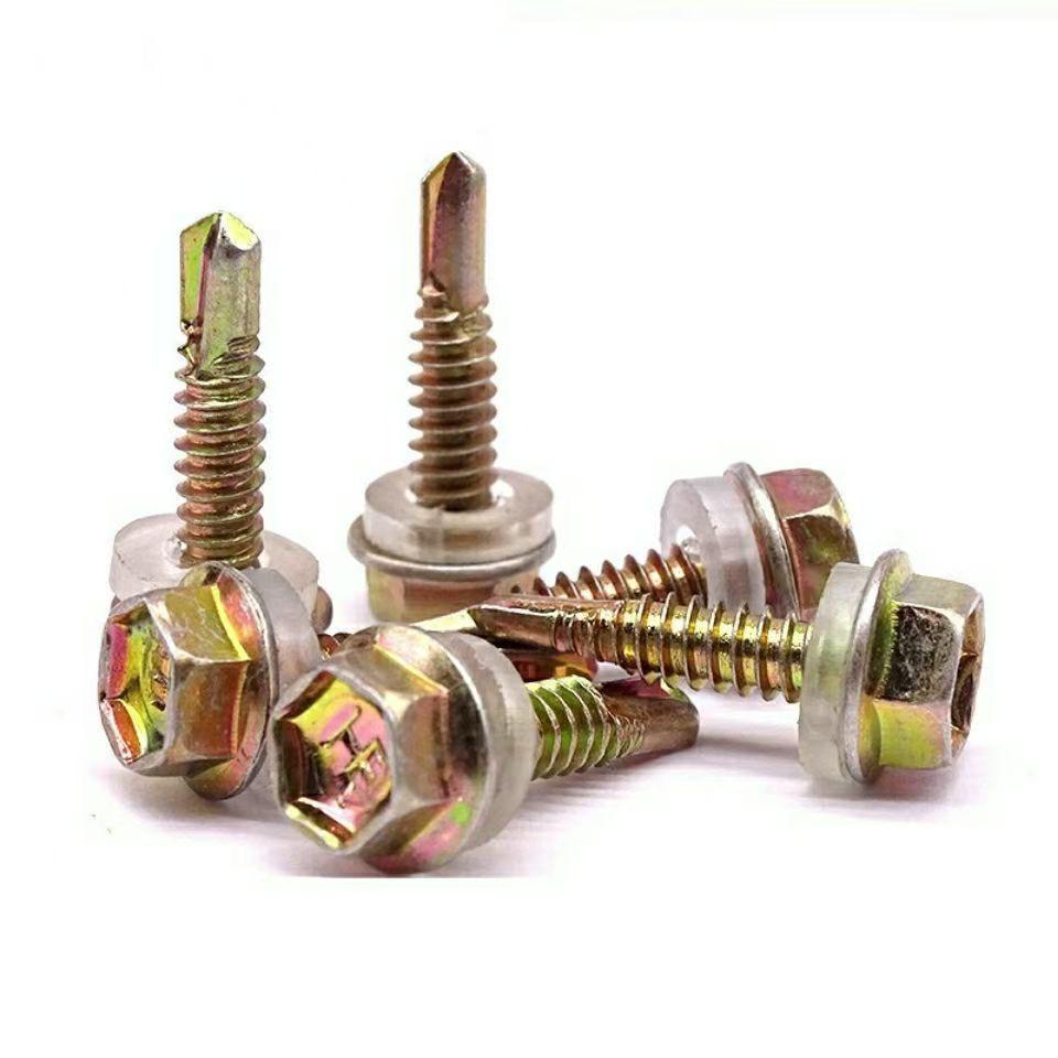 Galvanized Steel Self-Tapping Hex Head Screws for Metal Sheets – 4.8M5.5