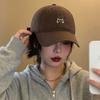Washed Cotton Peaked Cap Wide Brim Curved Brim Cap New Baseball Cap  For Men Women