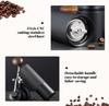 Manual Coffee Grinder Stainless Steel Tapered Burrs - Wooden Handle - Adjustable Internal Settings Dual Bearing Positioning