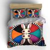 Colorful Rabbit Design Decor Set Soft Comfortable Duvet Cover Bedding Set Included 1*Duvet Cover & 2*Pillowcases, Gift